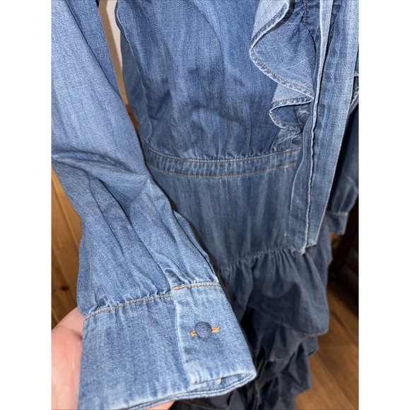 Designer Couture Collab Jacob Cohen Matthew Adam's Dolan Denim Maxi Dress Italy - Picture 4 of 13